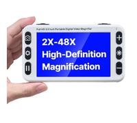 VEVOR Lupa Digital Portátil Electrónica de Vídeo HD 12,7 cm para Modelos Bajos, con Zoom 2X a 48X con Lente Dual de 13 MP para Cerca y Lejos, Modo de 26 Colores, Salida AV/HDMI y Asa Plegable
