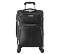 VEVOR Maleta de Mano Blanda Expandible con Ruedas Giratorias, Ligera, para Facturar, con Bolsillo Expandible con Cremallera y Candado TSA, Color Negro, Fácil de Transportar, 400 x 285 x 620 mm