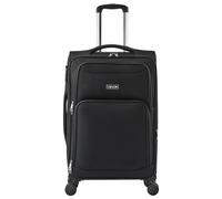 VEVOR Maleta de Mano Expandible Blanda con Ruedas Giratorias, Maleta Mediana 61 cm, Ligera, con Bolsillo Expandible con Cremallera y Candado TSA, Fácil de Transportar, Negro, 440 x 300 x 695 mm