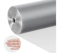 VEVOR 36in x 100 ft 23 Gauge Malla de Alambre Soldada, Plata, 36'' x 100'