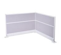 VEVOR Mamparas Divisorias de Privacidad, Pet, para Estaciones de Trabajo con Tapas para Enchufes, Mamparas Plegables Independientes para Oficina, Biblioteca y Escuela, 1830 x 200 x 1220 mm, 2 uds