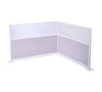 VEVOR Mamparas Divisorias de Privacidad, PET, para Estaciones de Trabajo con Ventanas Acrílicas, Plegables Independientes, Ideales para Oficinas, Bibliotecas y Escuelas, 1830 x 200 x 1220 mm