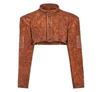 VEVOR Manga de Cuero a Soldar, Resistente al Fuego, de Piel de Vacuno, para Hombre y Mujer, Resistente al Calor, para Soldadura, Herrería, Carpintería y Jardinería, Talla XL, 308 x 610 x 647 mm