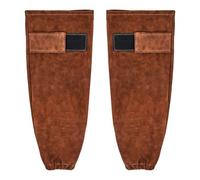 VEVOR Mangas de Soldadura de Cuero Ignífugas, contra Chispas, Calor y Escombros Voladores, Piel de Vaca, para Proteger los Brazos, a Soldadura, Herrería, Carpintería y Jardinería, 457 x 95 x 1 mm