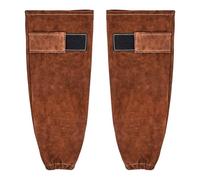 VEVOR Mangas de Soldadura de Cuero Ignífugas, contra Chispas, Calor y Escombros Voladores, Piel de Vaca, para Proteger los Brazos, a Soldadura, Herrería, Carpintería y Jardinería, 457 x 95 x 1 mm