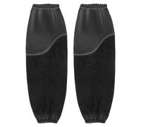 VEVOR Mangas de Trabajo para Soldadura Resistentes al Fuego Fabricadas en Piel de Vacuno Resistente y Algodón Ignífugo, con Puños Elásticos para Soldadura, Herrería y Carpintería, 533 x 95 x 1 mm