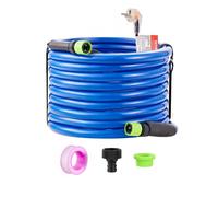VEVOR Manguera de Agua Potable Calentada para RV 15,2 m Anticongelante -42,7 °C Autorregulación Automática Diámetro Interior de 5/8" con Kit de Accesorios de Conexión Rápida sin Plomo sin BPA