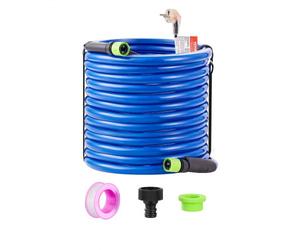 VEVOR Manguera de Agua Potable Calentada para RV 30,5 m Anticongelante -42,7 °C Autorregulación Automática Diámetro Interior de 5/8" con Kit de Accesorios de Conexión Rápida sin Plomo sin BPA
