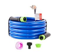 VEVOR Manguera de Agua Potable Calentada para RV 4,6 m Anticongelante -42,7 °C Autorregulación Automática Diámetro Interior de 5/8" con Kit de Accesorios de Conexión Rápida sin Plomo sin BPA
