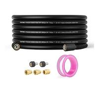 VEVOR Manguera Flexible para Lavadora a Presión 15,2 m, Manguera de Lavado a Presión de Repuesto Conexión 1/4" Conector Roscado M22-14 mm Radio de Curvatura 19,1 mm, 3600 PSI, para Extensión