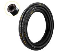 VEVOR Manguera Hidráulica de 15,2 m, Manguera Hidráulica en Espiral, Manguera Hidráulica de Goma con 2 Trenzas de Alambre de Acero de Alta Resistencia, Manguera Hidráulica a Granel -20 °C a 140