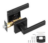 VEVOR Manija de Puerta 1 Unidad Manija de Puerta sin Cerradura Tirador Reversible Derecha-Izquierda Apertura con Rotación de 45° Mango de Aleación de Zinc de 118x23x55 mm para Pasillo Sala Oficina