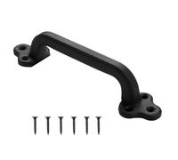 VEVOR Manija para Puerta Corrediza 231 mm Tirador para Puerta de Granero de Acero al Carbono Resistente para Exteriores Manija Metálica Negra para Garaje, Cobertizo, Armario, Despensa, 1 Pieza