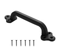 VEVOR Manija para Puerta Corrediza 231 mm Tirador para Puerta de Granero de Acero al Carbono Resistente para Exteriores Manija Metálica Negra para Garaje, Cobertizo, Armario, Despensa, 1 Pieza