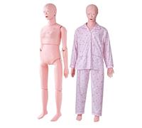 VEVOR Maniquí de Enfermería Femenino Maniquí de Cuidado del Paciente Alto de 153 cm PVC Maniquí de Entrenamiento de Enfermera Simulación Realista para Enseñanza Formación Médica de Hospital Instituto