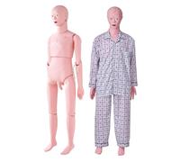 VEVOR Maniquí de Enfermería Masculino Maniquí de Cuidado del Paciente Alto de 153 cm PVC Maniquí de Entrenamiento de Enfermera Simulación Realista para Enseñanza Formación Médica de Hospital Instituto
