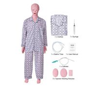 VEVOR Maniquí de Enfermería Masculino Maniquí de Cuidado del Paciente Alto de 153 cm PVC Maniquí de Entrenamiento de Enfermera Simulación Realista para Enseñanza Formación Médica de Hospital Instituto