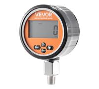 VEVOR Manómetro Hidráulico Digital 0 a 700 bar, Comprobador de Presión con Entrada de Base NPT, para Excavadoras y Maquinaria de Construcción, con Carcasa de Acero Inoxidable Cubierta Protectora