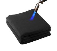 VEVOR Manta de Soldadura de Fibra de Carbono Ignífuga, 508 x 914 mm, Resistente al Calor 982 °C, Aislante Ignífugo, 3,5 mm de Grosor, 2 uds, Negro, para Profesionales y aficionados al Bricolaje