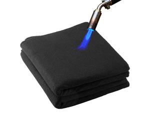 VEVOR Manta de Soldadura de Fibra de Carbono Ignífuga, 508 x 914 mm, Resistente al Calor 982 °C, Aislante Ignífugo, 3,5 mm de Grosor, 2 uds, Negro, para Profesionales y aficionados al Bricolaje