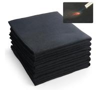VEVOR Manta de Soldadura de Fieltro de Carbono de 6 Piezas, Juego de Manta Resistente al Calor de 982 ℃, Cubierta de Soldadura de 540 x 510 x 3 mm con Ojales Metálicos Aislantes Ignífugos