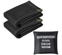 VEVOR Manta de Soldadura Ignífuga Anti-Fuego Fibra de Vidrio 1,83x3,05 m 2 PCS