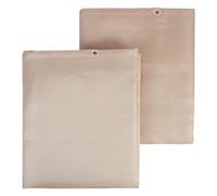 VEVOR Manta de soldadura ignífuga, juego de 2 mantas ignífugas de fibra de vidrio tratada térmicamente, 190 x 242 cm, resistente al calor hasta 537 ℃ estera de protección cortable con ojales metálicos