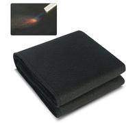 VEVOR Manta de soldadura retardante de llama, manta ignífuga de 310 x 700 mm, fibra de carbono, resistente al calor, 982 ℃, estera de soldadura aislante cortable para protección contra chispas