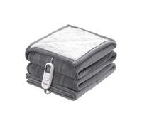 VEVOR Manta Eléctrica Calefactora de Franela Suave de Lana de Cordero, con 9 Niveles de Temperatura y 6 Niveles de Calor, Cumpleaños o para Abuelas(Gris), 1500 x 2000 mm, 150 W