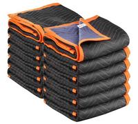 VEVOR Mantas de Embalaje y Mudanza 12 Piezas 1829 x 1016 mm, Manta para Envolver Muebles, Estructura de 3 Capas de Tela no Tejida y Relleno de Algodón para Envíos, Embalaje, Protección de Muebles