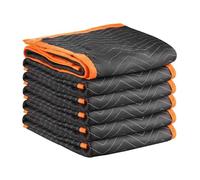VEVOR Mantas de Embalaje y Mudanza 6 Piezas 1829 x 1016 mm, Manta para Envolver Muebles, Estructura de 3 Capas de Tela no Tejida y Relleno de Algodón para Envíos, Embalaje, Protección de Muebles