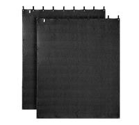 VEVOR Mantas Insonorizantes 2 Piezas, Manta de Amortiguación Acústica Espesa 2438 x 2032 mm con Ojales, Cortinas Insonorizadas para Estudio, Bloqueador de Luz y Grabación de Música para Ventanas
