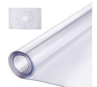 VEVOR Mantel Transparente Rectángulo 106,7 x 243,8 cm Mantel de PVC para Mesa Espesor de 1,5 mm Protector de Mesa de PVC Impermeable Fácil de Limpiar para Oficina, Cocina, Restaurante, Comedor