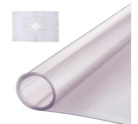 VEVOR Mantel Rectangular Transparente Esmerilado 610x1219 mm Grosor de 1,5 mm Película de PVC para Mesa Impermeable Fácil de Limpiar Protector de Mesa para Oficina, Cocina, Restaurante, Comedor