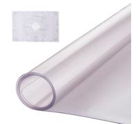 VEVOR Mantel Rectangular Transparente Esmerilado 106,7x152,4 cm Grosor de 1,5 mm Película de PVC para Mesa Impermeable Fácil de Limpiar Protector de Mesa para Oficina, Cocina, Restaurante, Comedor