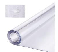 VEVOR Mantel Transparente Rectángulo 76,2 x 152,4 cm Mantel de PVC para Mesa Espesor de 1,5 mm Protector de Mesa de PVC Impermeable Fácil de Limpiar para Oficina, Cocina, Restaurante, Comedor