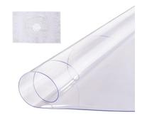 VEVOR Mantel Transparente Redondo 106,7 cm Mantel de PVC Transparente Espesor de 2 mm Impermeable Corta a Medida Protector de Mesa Fácil de Limpiar para Mesa de Comedor Cocina Restaurante