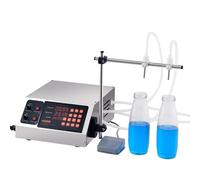 VEVOR Máquina Automática de Llenado de Líquidos Capacidad de Pesaje 30-4000ml Llenadora de Botellas Bomba Peristáltica de Control Digital para Leche, Agua, Vino, Bebidas, Salsa de Soja, Boquilla Doble