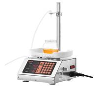VEVOR Máquina Automática de Llenado de Líquidos Capacidad de Pesaje 5-50 g Llenadora de Botellas Bomba Peristáltica de Control Digital para Leche, Agua, Vino, Bebidas, Salsa de Soja, Boquilla Única