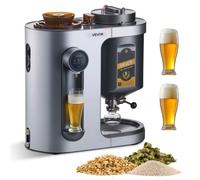 VEVOR Máquina Automática para Elaborar Cerveza Casera de 13 L, 1500 W, con Caldera de Puré y Depósito Interior de Acero Inoxidable 304 con Control de Temperatura y Presión, 600 x 310 x 640 mm
