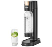 VEVOR Máquina Carbonatadora para Agua con Gas, 248,5 x 140,5 x 431,8 mm, Negro
