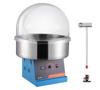VEVOR Máquina Comercial de Algodón de Azúcar 1000 W Tapa Azul 518 x 518 x 415 mm
