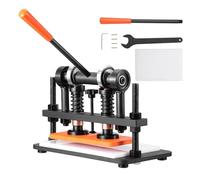 VEVOR Máquina Cortadora de Cuero 260x120 mm Capacidad de Carga de 1,5 T Prensa Troqueladora Manual Carrera Ajustable 12 mm Perforadora Manual para Cuero Papel Espuma Plástico Caucho Varios Materiales