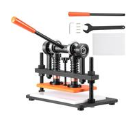 VEVOR Máquina Cortadora de Cuero 260x150 mm Capacidad de Carga de 1,5 T Prensa Troqueladora Manual Carrera Ajustable 12 mm Perforadora Manual para Cuero Papel Espuma Plástico Caucho Varios Materiales