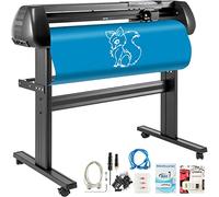 VEVOR Máquina Cortadora de Vinilo con Soporte de Piso, Plóter de Vinilo Cutter Plotter, Memoria128K-2M, 28 Inch de Fuerza y Velocidad Ajustables para La Fabricación de Signos