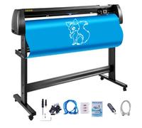 VEVOR Máquina Cortadora de Vinilo de 1350 mm, Plotter de Corte de Vinilo con Control Digital, Memoria 128K-2M Vinilo Cortador Letrero, Corte Plotter Impresora Sublimación, Plotter de Impresión