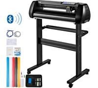 VEVOR Máquina cortadora de vinilo, máquina trazadora de corte Bluetooth sin conexión de 28 pulgadas, eje de rodillo de acero de 400 pulgadas/32.8 ft, fuerza de velocidad ajustable, herramienta de soft