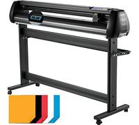 VEVOR Máquina Cortadora de Vinilo 1350 mm, Plotter de Corte Vinilo 53 Pulgadas, Eje de Rodillo de Acero de 400 Pulgadas/32.8 FT, Velocidad y Fuerza Ajustables