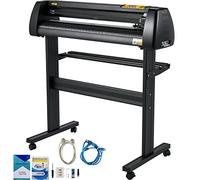 VEVOR Máquina cortadora de vinilo, paquete de trazador de corte de alimentación de papel de 28 pulgadas, impresora de vinilo de fuerza y velocidad ajustables, kit de fabricación de letreros compatible