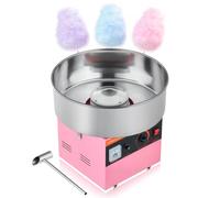 VEVOR Máquina de Algodón de Azúcar Eléctrica 1000 W Capacidad de 100 g, Rosa